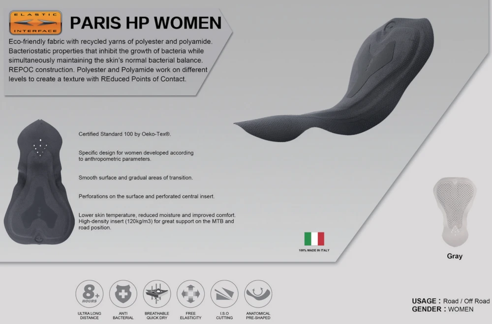 Damska wkładka kolarska Paris HP