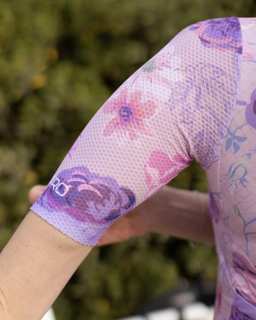 Damska koszulka kolarska Lilac Bloom 2