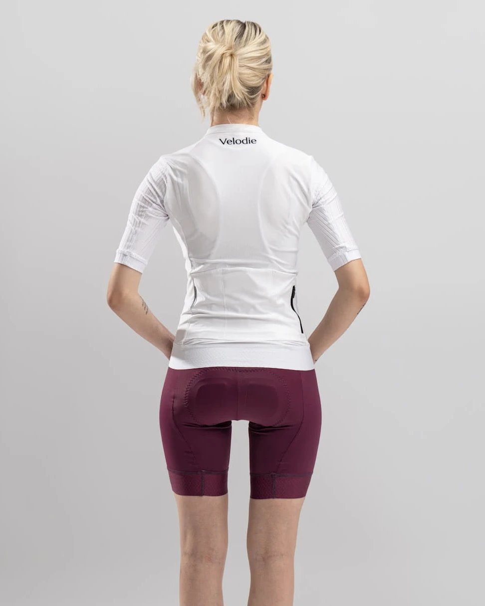 Damska koszulka kolarska White 3