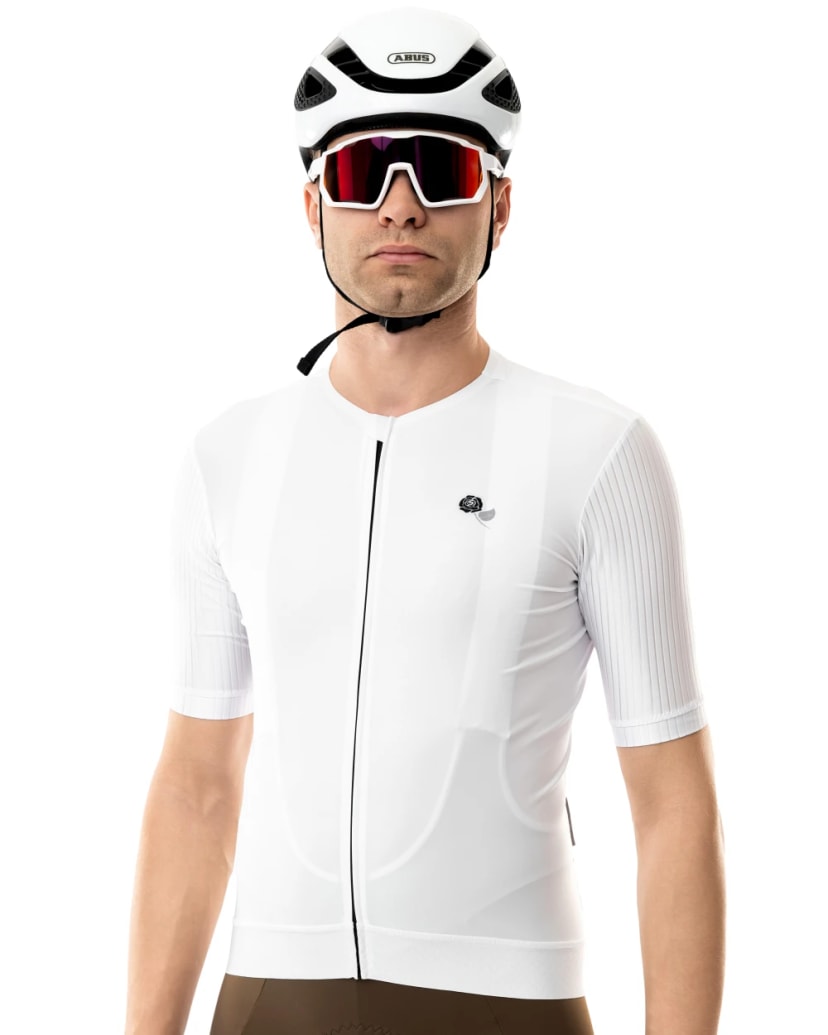 Męska koszulka kolarska White 5