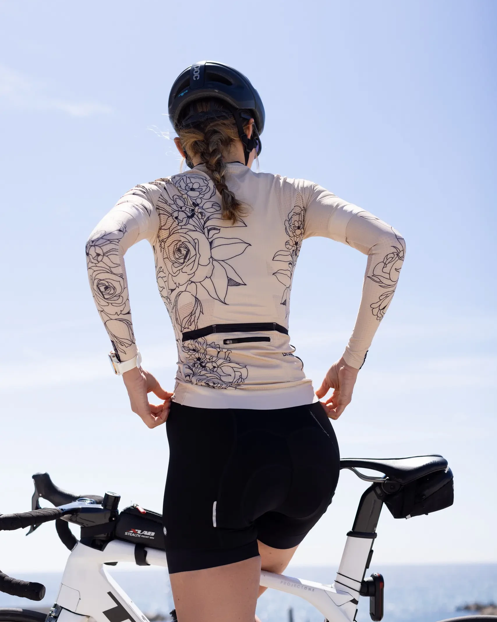 Damska koszulka kolarska Blooming Lines