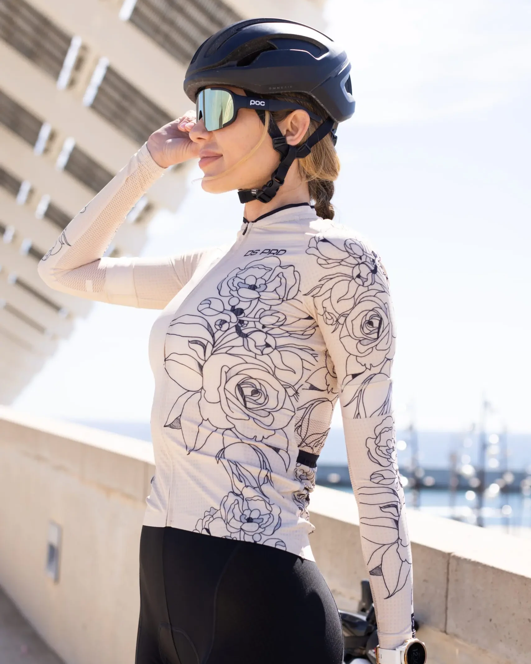 Damska koszulka kolarska Blooming Lines