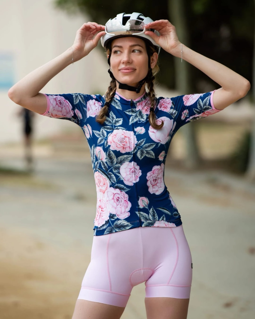 Damska koszulka kolarska Petal Power Floral