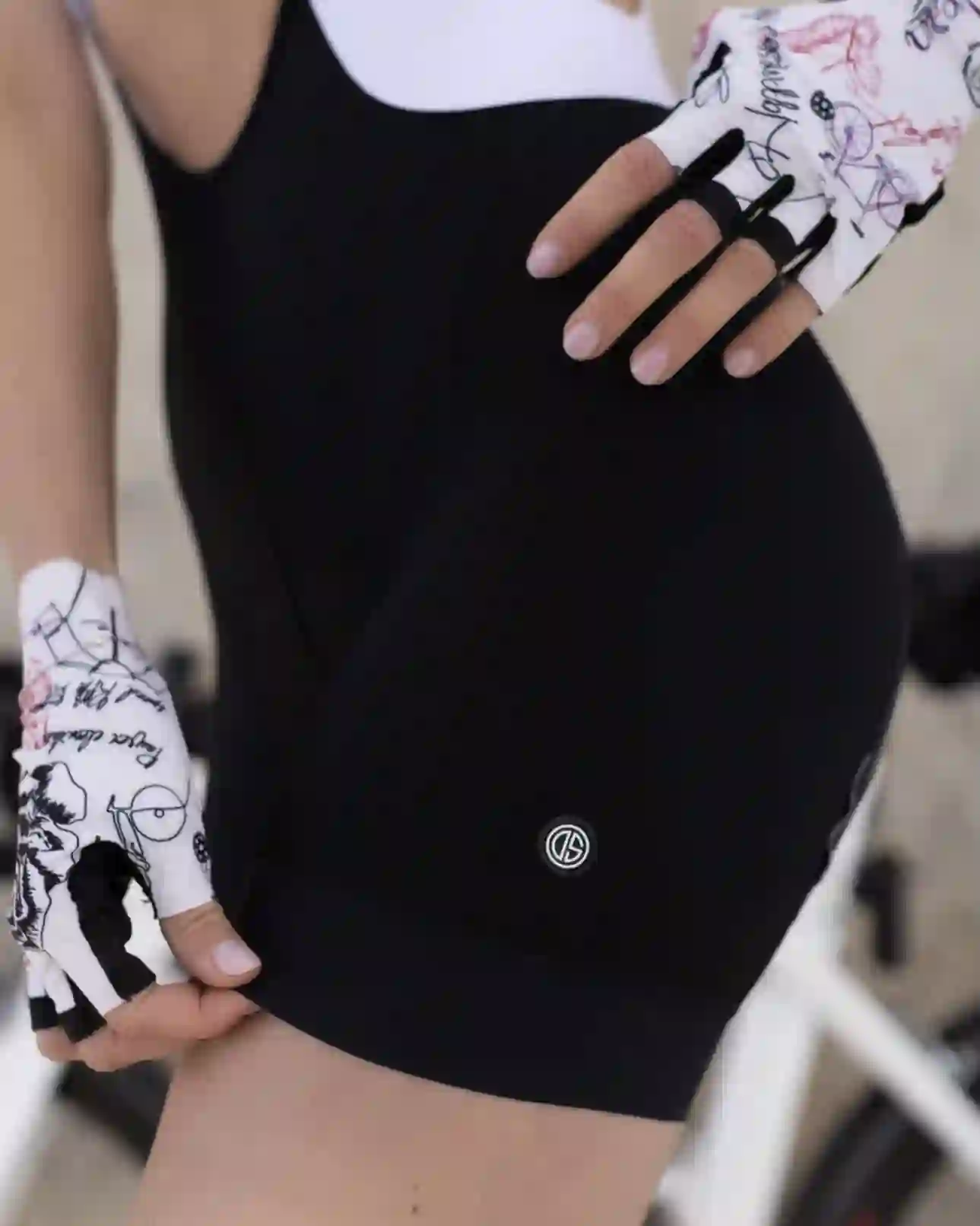 Damskie spodenki kolarskie Black Pro